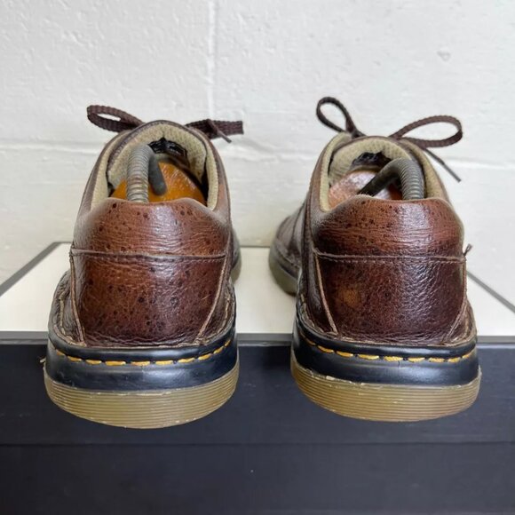 Dr. Martens 11194 Brown Pebble Leather Oxford Dress Shoes Lace up Mens Size 9 US